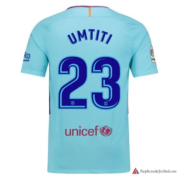 Camiseta Barcelona Segunda equipación Umtiti 2017-2018